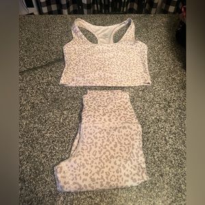 Small workout top and bottom
